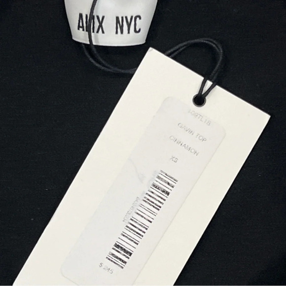 ALIX NYC Gavin Faux Leather Buttondown Top in Cinnamon Size XS Retail $245 - Picture 10 of 11